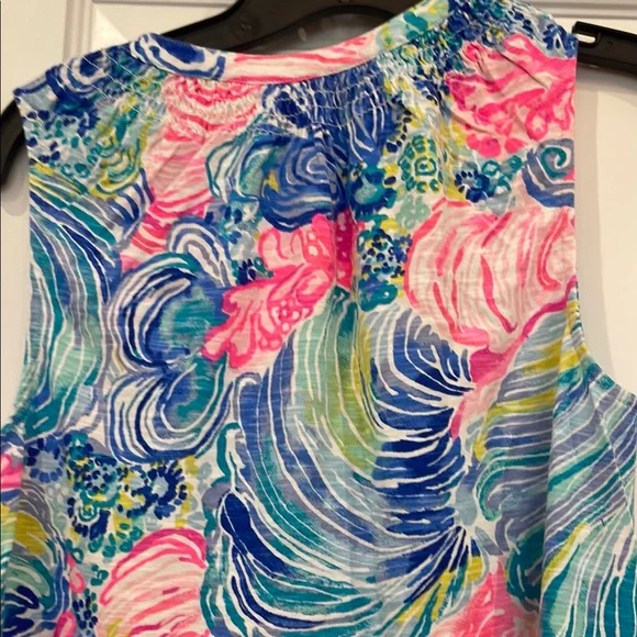 Lilly Pulitzer Women's Pink and Blue Swim Cover-Up - Picture 5 of 5